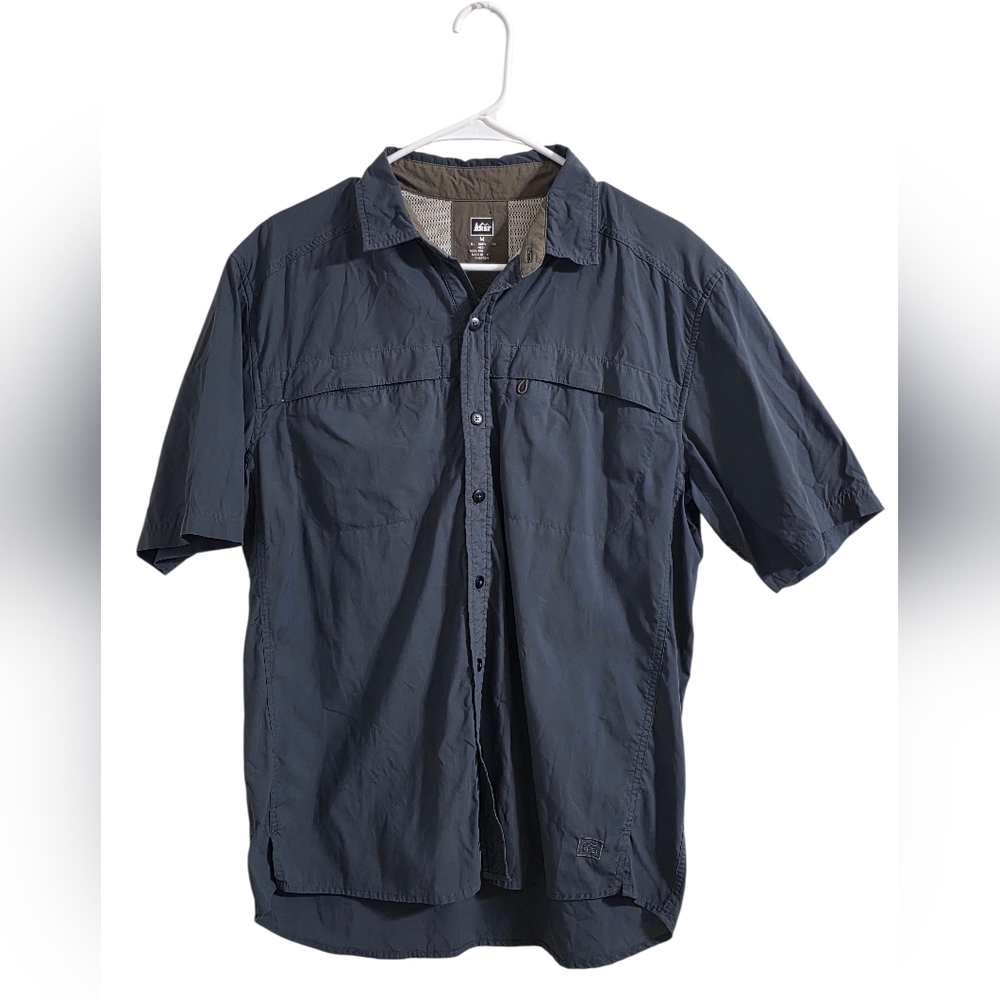REI Men's Casual Shirts - Dark Blue and Light Blue Size Medium - Picture 2 of 13